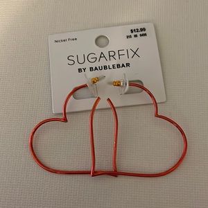 COPY - red heart earrings